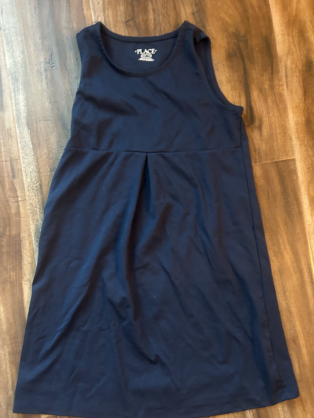 The Children's Place Dark Navy Sleeveless Pleated Tank Dress